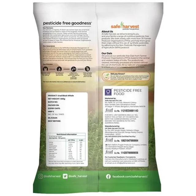 Safe Harvest Urad Black, 500 g-2.webp